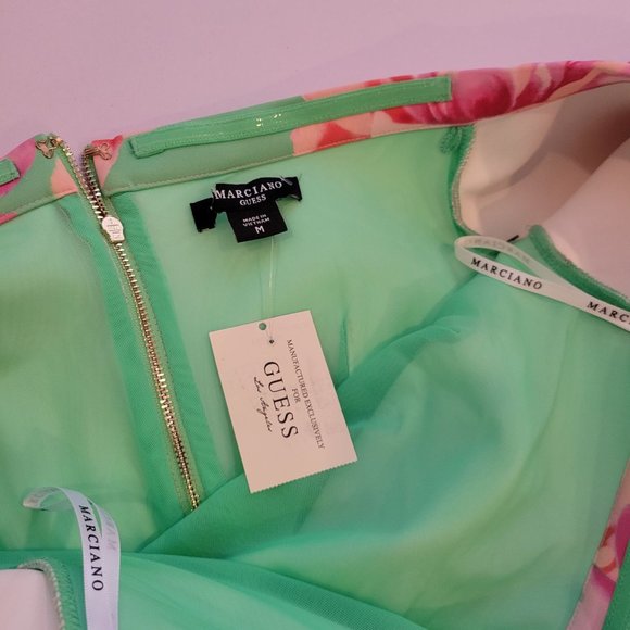 GUESS Marciano Pout Off-The-Shoulder Scuba Dress S - Picture 8 of 9